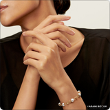 Bracelet Élégance Perles et Chaîne Dorée – Finition Or Durable