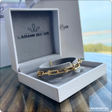 Gourmette Tiffany en argent 925 dorée à l’or 18K