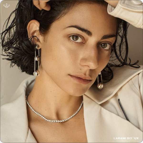 Collier Chaîne Brillante – Élégance Cristalline