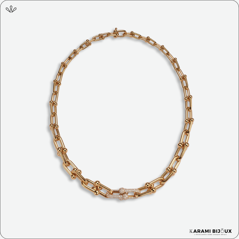 Collier Chaîne Dorée Élégance – Finition Or Durable