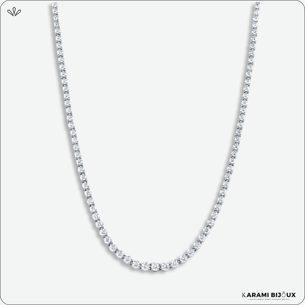 Collier Chaîne Brillante – Élégance Cristalline