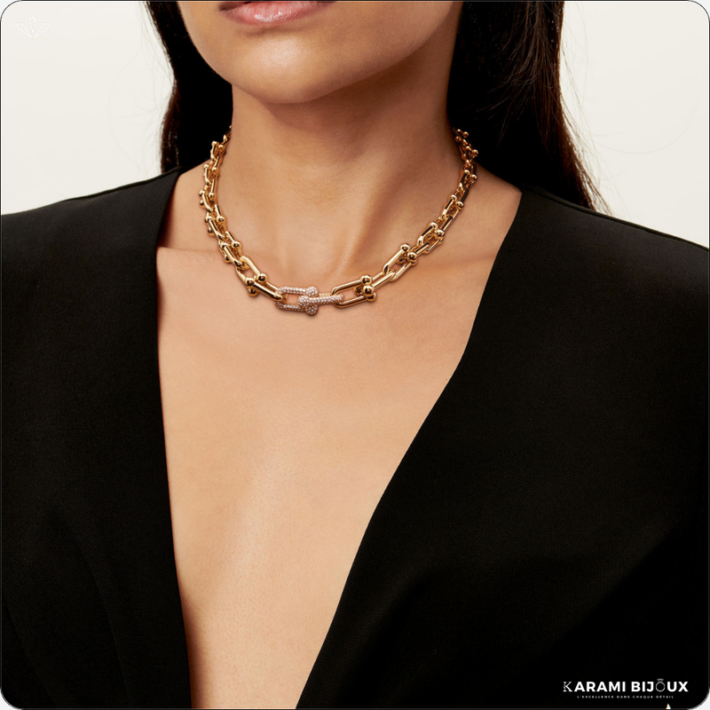 Collier Chaîne Dorée Élégance – Finition Or Durable