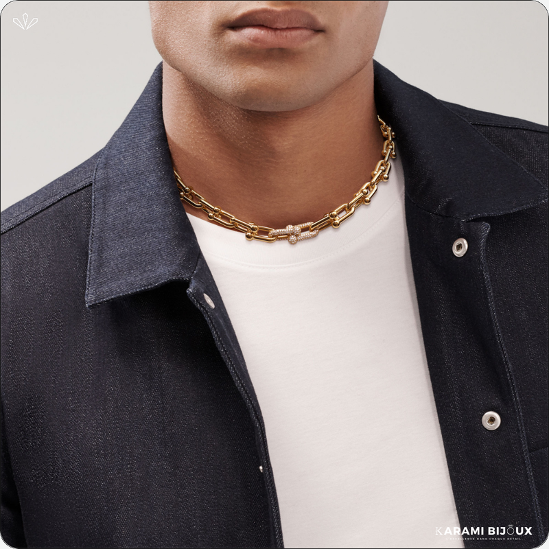 Collier Chaîne Dorée Élégance – Finition Or Durable