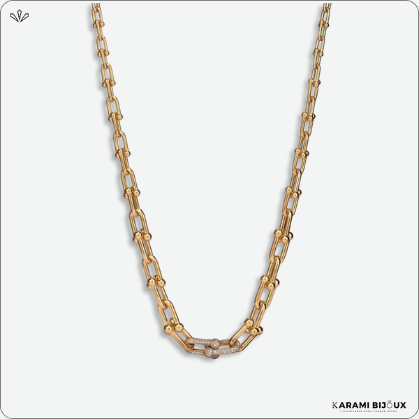 Collier Chaîne Dorée Élégance – Finition Or Durable