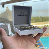 Gourmette Tiffany en argent 925 dorée à l’or 18K