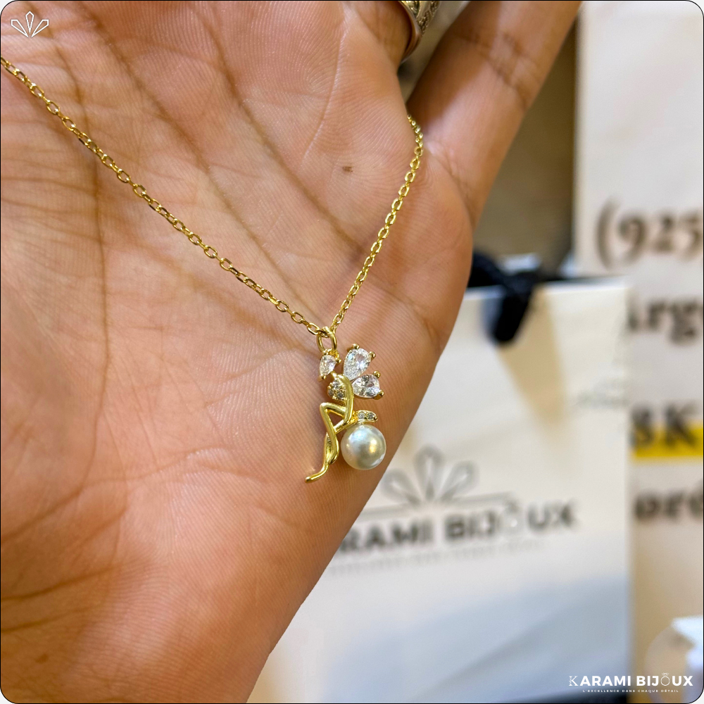 Collier Amiira en argent 925 dorée à l’or 18K