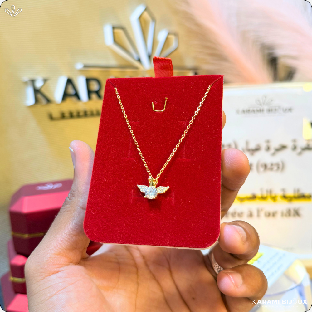 Collier Couronne en argent 925 dorée à l’or 18K