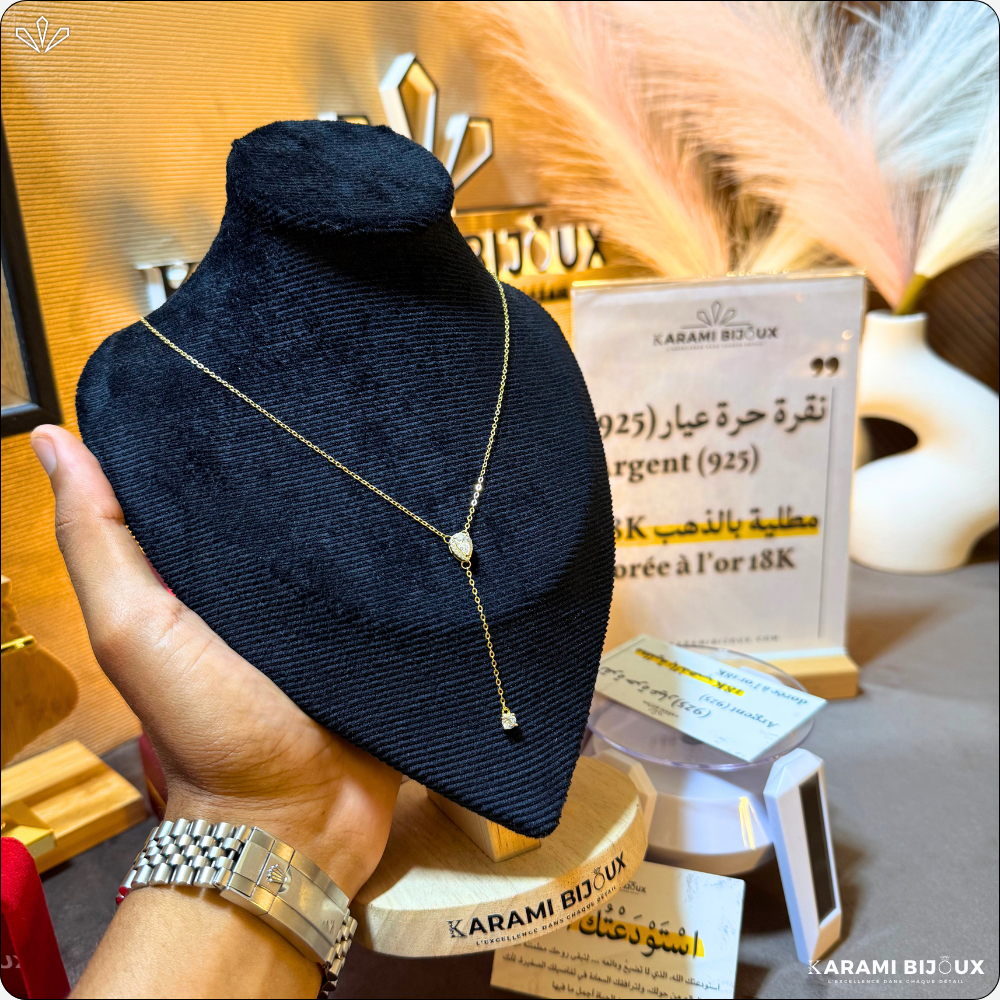 Collier Tavila Argent 925 Doré à l’Or 18K