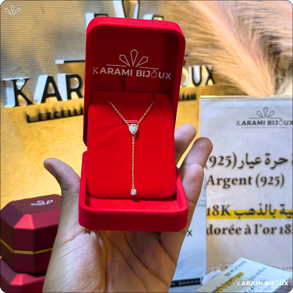 Collier Tavila Argent 925 Doré à l’Or 18K