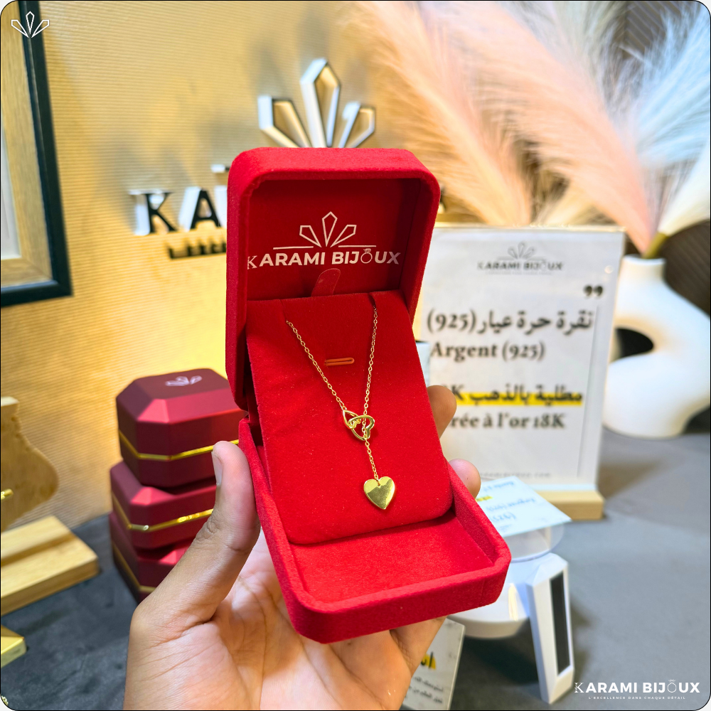Collier Griabla Argent 925 Doré à l’Or 18K