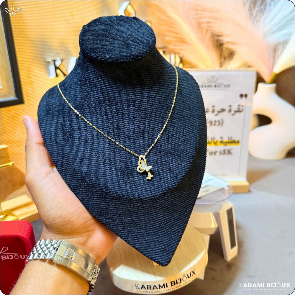 Collier Pavila en argent 925 dorée à l’or 18K