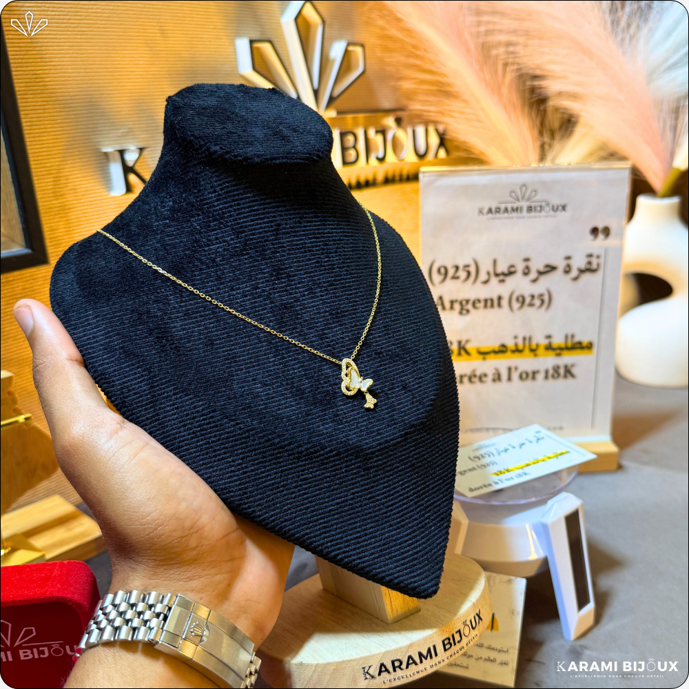 Collier Pavila en argent 925 dorée à l’or 18K
