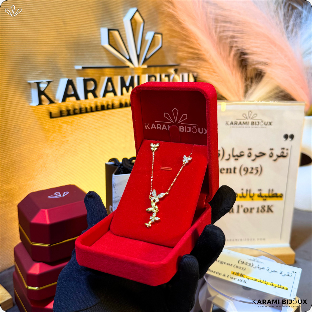 Collier Palarma Argent 925 Doré à l’Or 18K