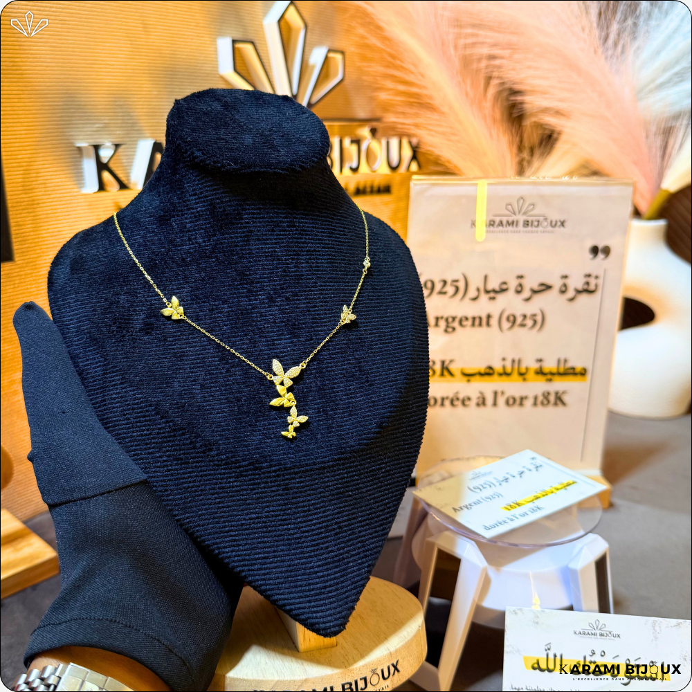 Collier Palarma Argent 925 Doré à l’Or 18K