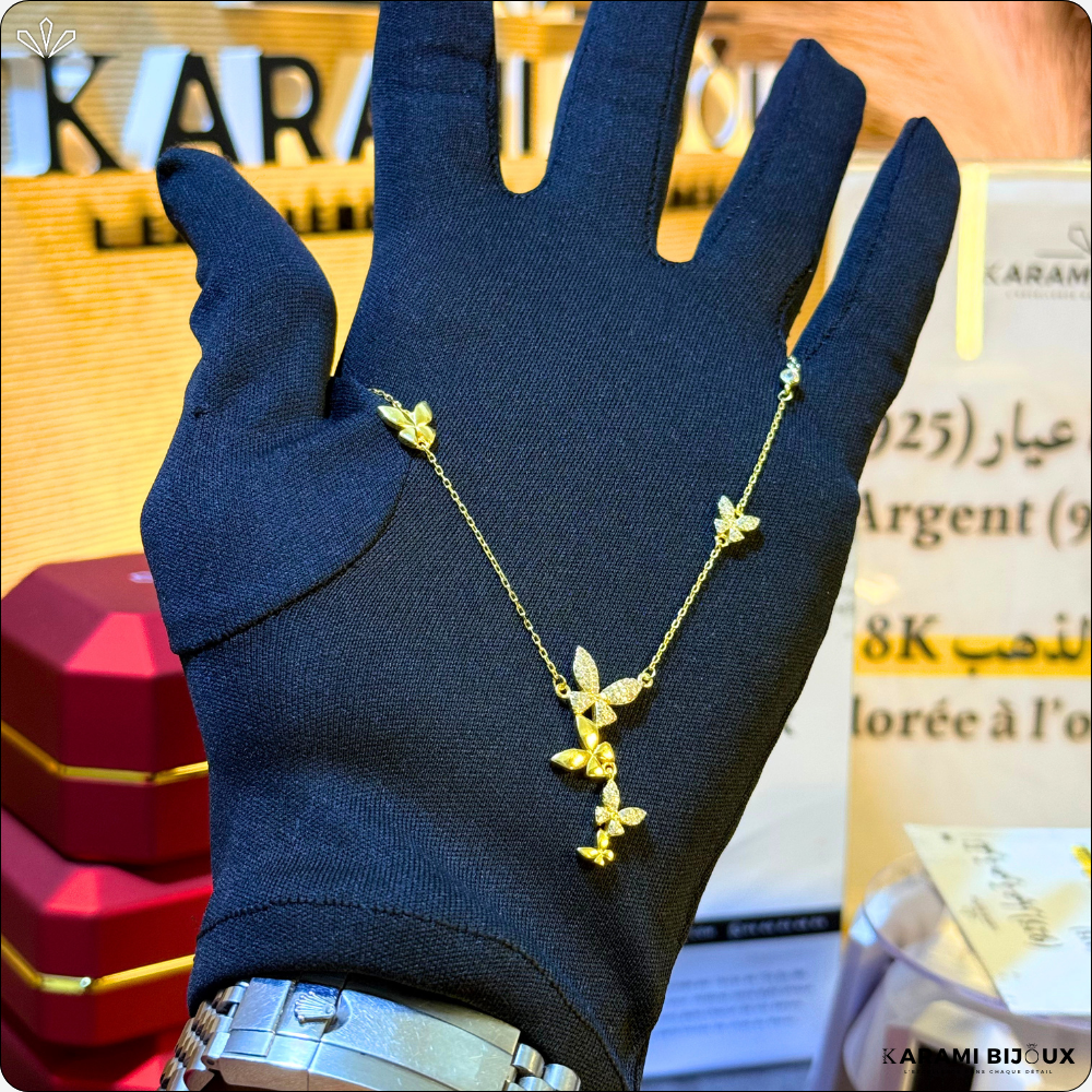 Collier Palarma Argent 925 Doré à l’Or 18K