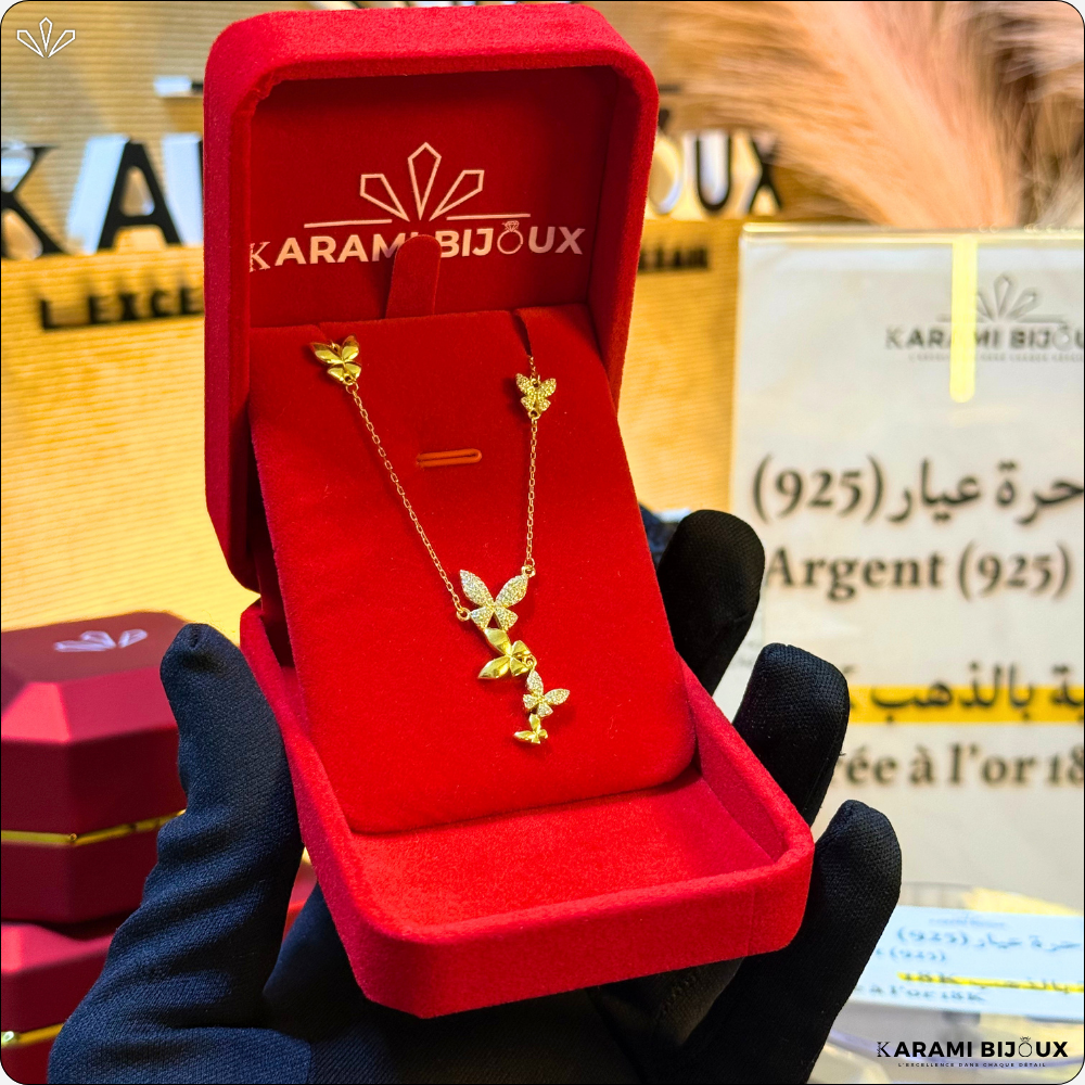 Collier Palarma Argent 925 Doré à l’Or 18K
