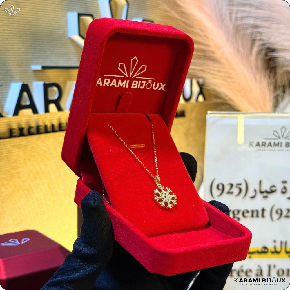 Collier Neva Argent 925 Doré à l’Or 18K