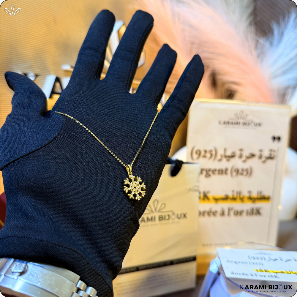 Collier Neva Argent 925 Doré à l’Or 18K