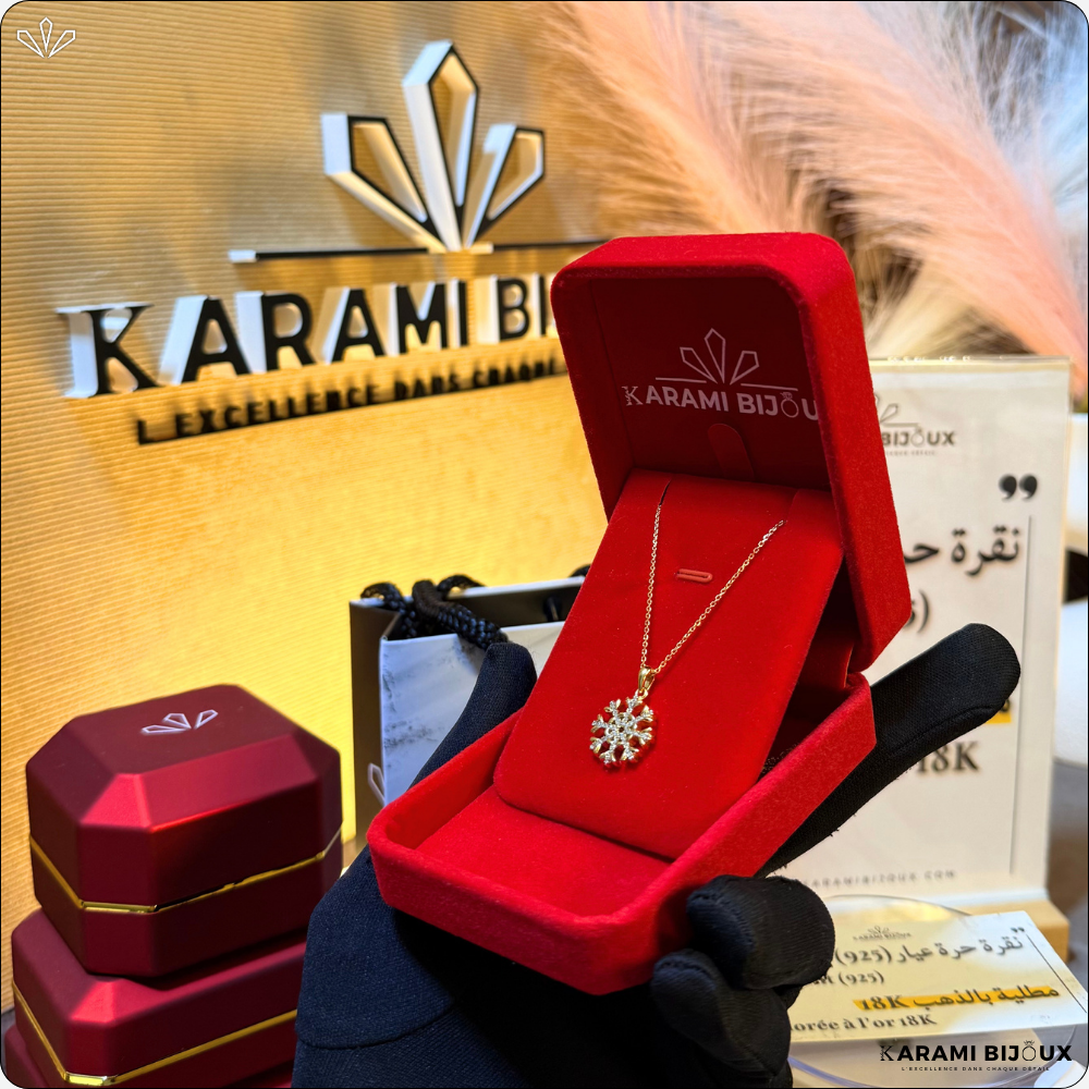 Collier Neva Argent 925 Doré à l’Or 18K