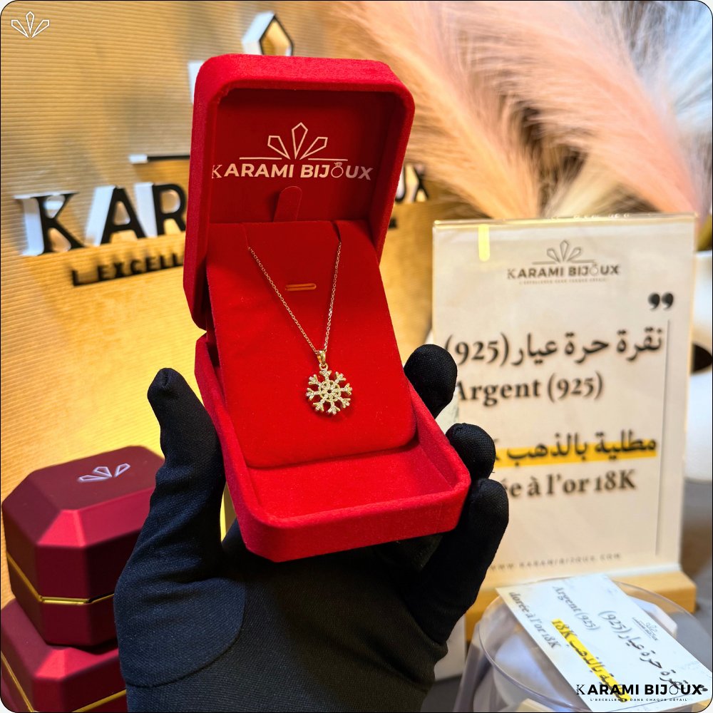 Collier Neva Argent 925 Doré à l’Or 18K