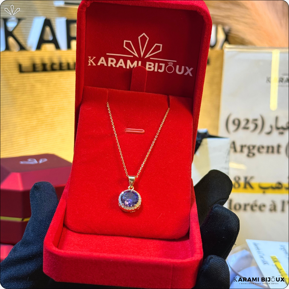 Collier Violetta Argent 925 Doré à l’Or 18K