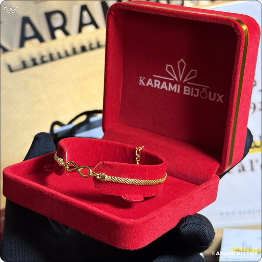 Gourmette Infini en argent 925 dorée à l’or 18K