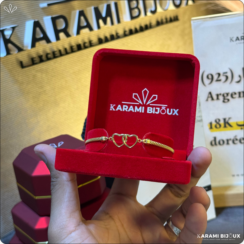 Gourmette LOVA en argent 925 dorée à l’or 18K