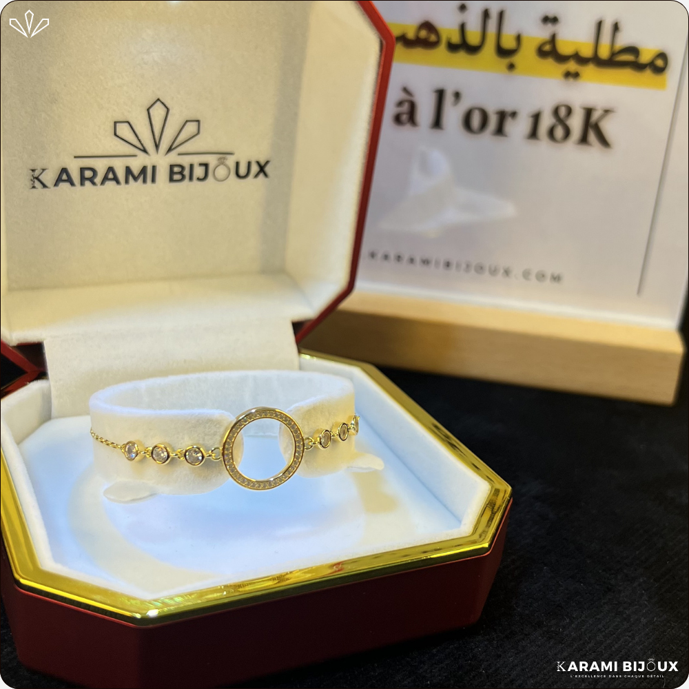 Gourmette T8662 en argent 925 dorée à l’or 18K