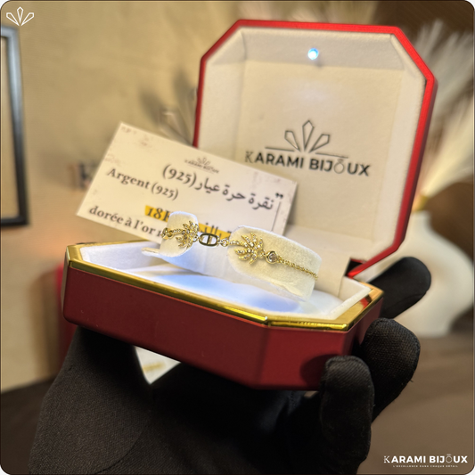 Gourmette Arinda en argent 925 dorée à l’or 18K