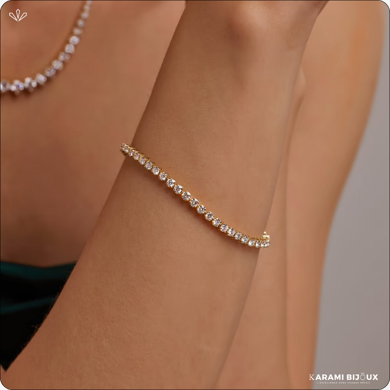 Gourmette Revier en argent 925 dorée à l’or 18K
