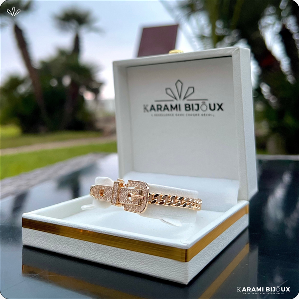 Édition Limitée – Gourmette Boucle Rose Gold – Master Qualité