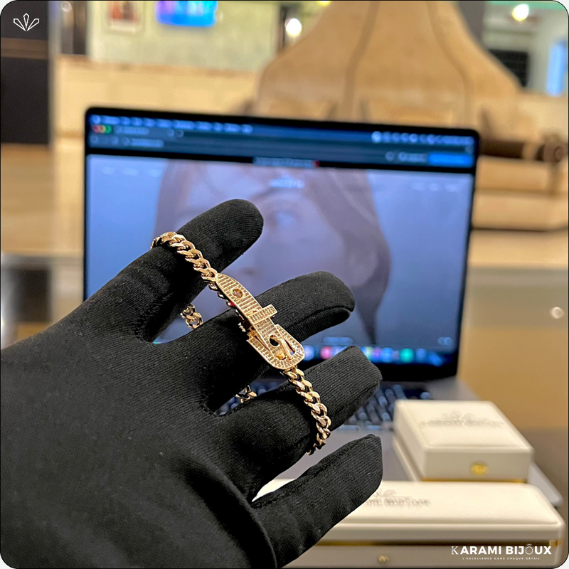 Édition Limitée – Gourmette Boucle Rose Gold – Master Qualité