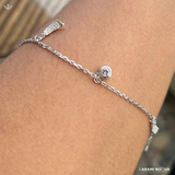Bracelet de cheville en argent 925