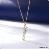 Collier Couple Étreinte – Finition Or Haute Qualité