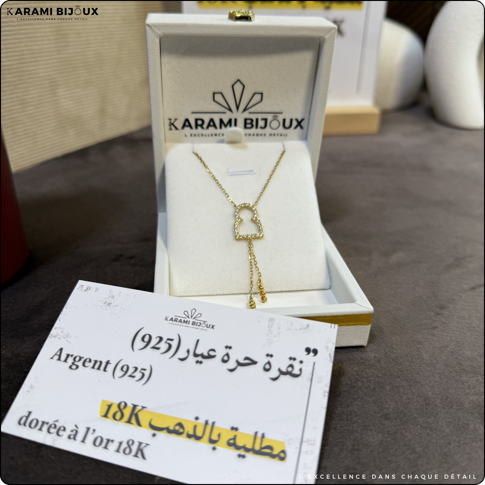 Collier V0768 – Argent 925 Doré à l’Or 18K
